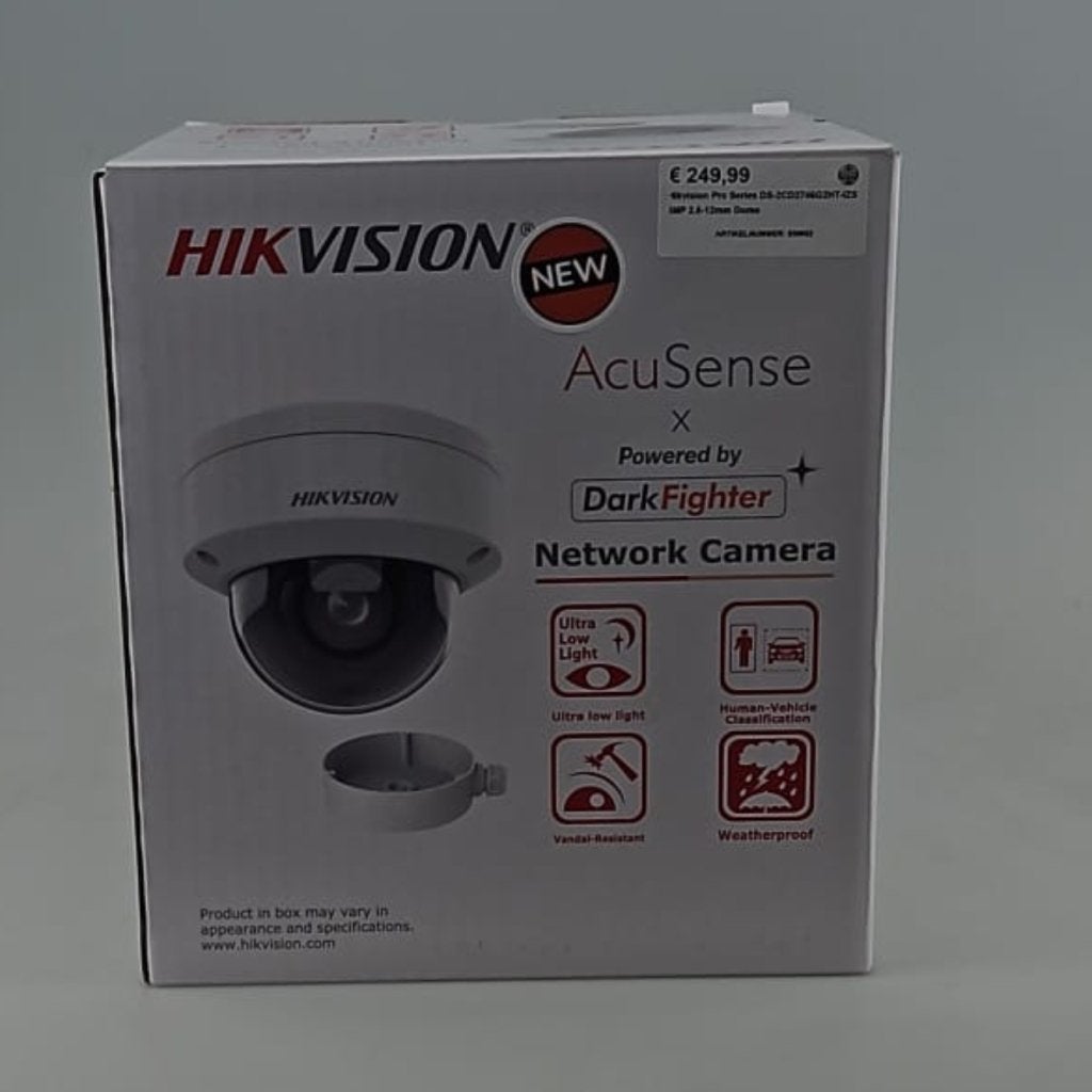 Hikvision Pro Series DS-2CD2746G2HT-IZS 4MP 2.8-12mm Dome, Hikvision, Gebruikt, https://www.hikvision.com/en/support/contact-us/