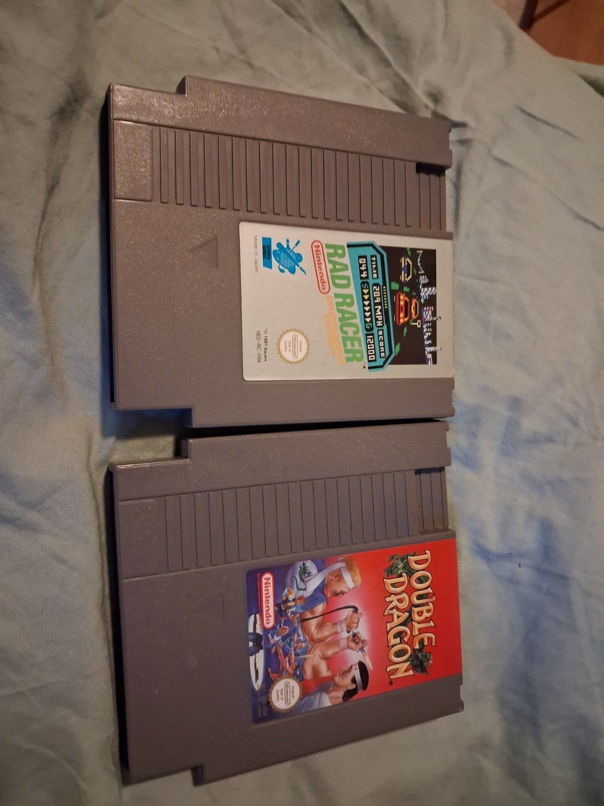 Nintendo NES games: Rad Racer & Double Dragon, Spelcomputers en Games, Games | Nintendo NES, Ophalen of Verzenden