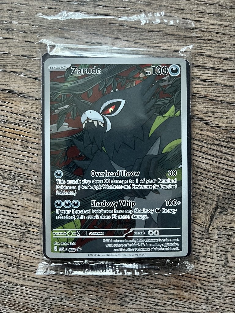 Zarude (MEP 088) Pokemon kaart, Ophalen of Verzenden, Zo goed als nieuw, Losse kaart, Foil