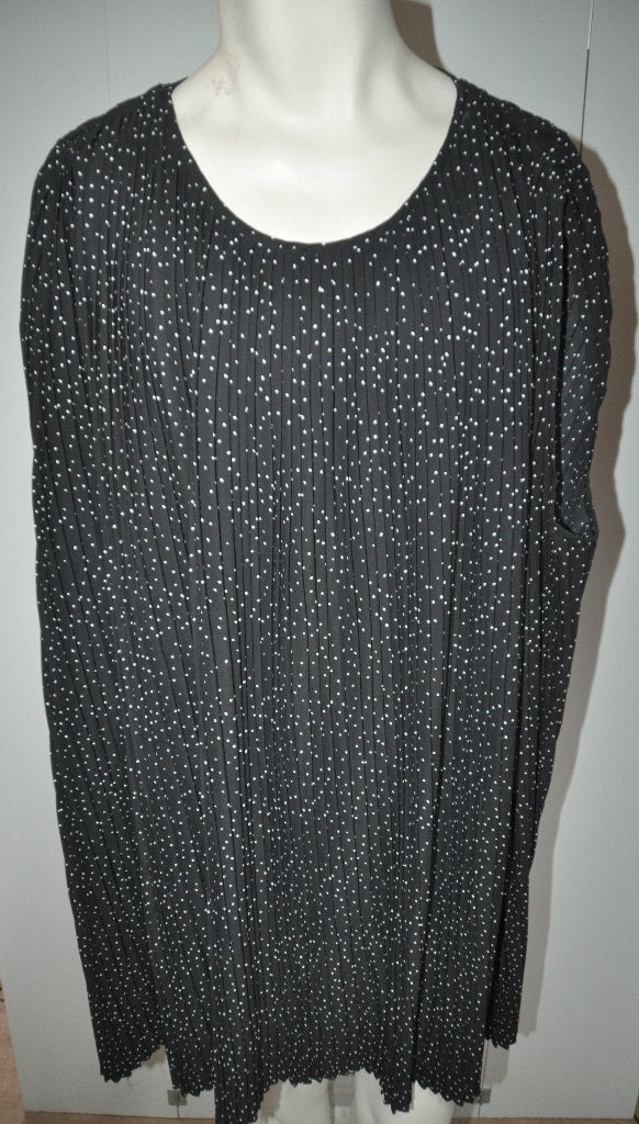 NOP104 Tuniek zwart wit stipje maat XXXXL 56 /58 / 60, Ophalen of Verzenden, Nieuw, Meerkleurig, Blouse of Tuniek