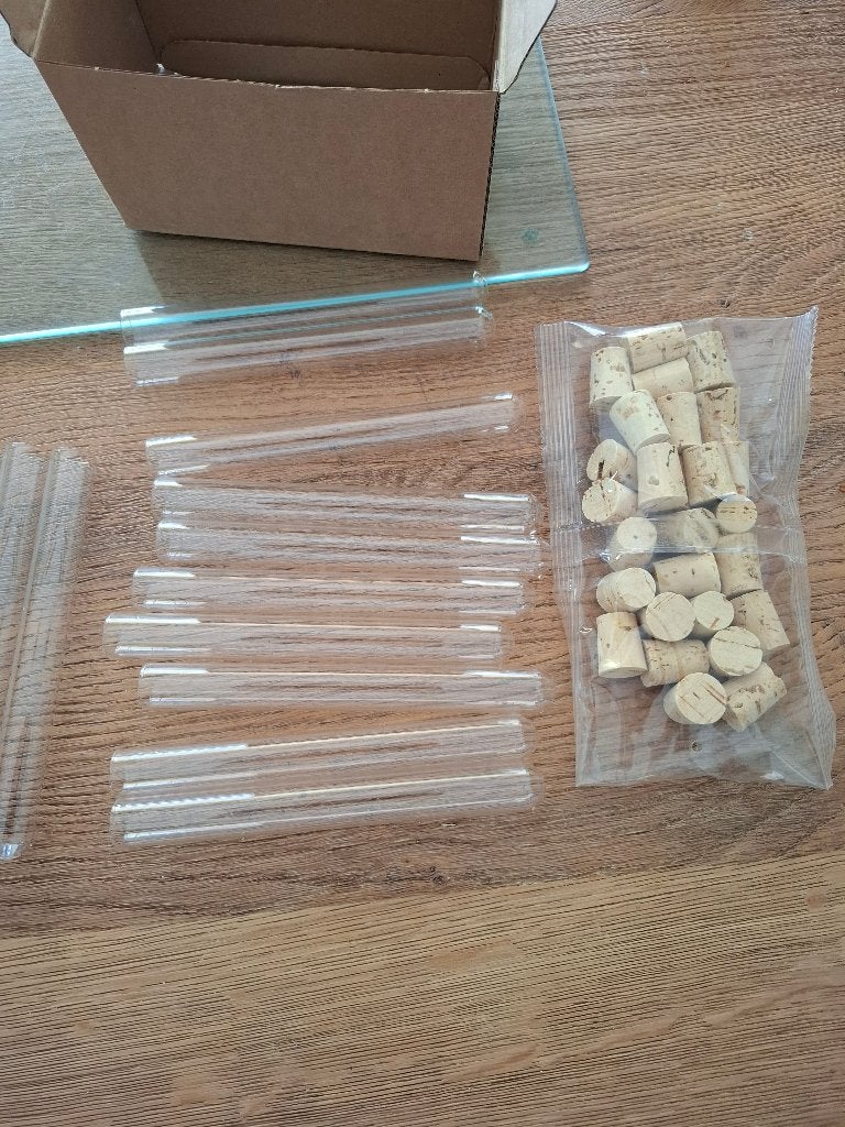 reageerbuis met kurk dopjes, Overige soorten