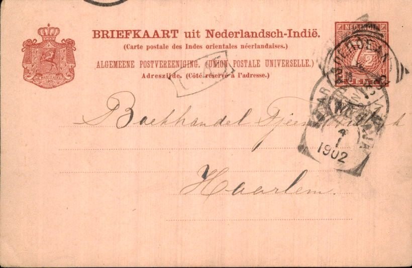 Nederlands Indië - Stempels - 1902, Verzenden, Briefkaart