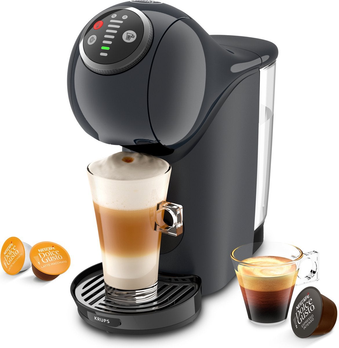 Krups NESCAFÉ Dolce Gusto Genio S Plus KP340B koffiemachine, Afneembaar waterreservoir, Gemalen koffie, Ophalen of Verzenden, Zo goed als nieuw