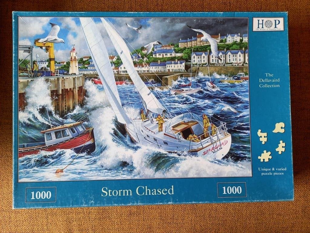 Legpuzzel HOP Storm Chased, Ophalen of Verzenden, 500 t/m 1500 stukjes, Zo goed als nieuw, Legpuzzel