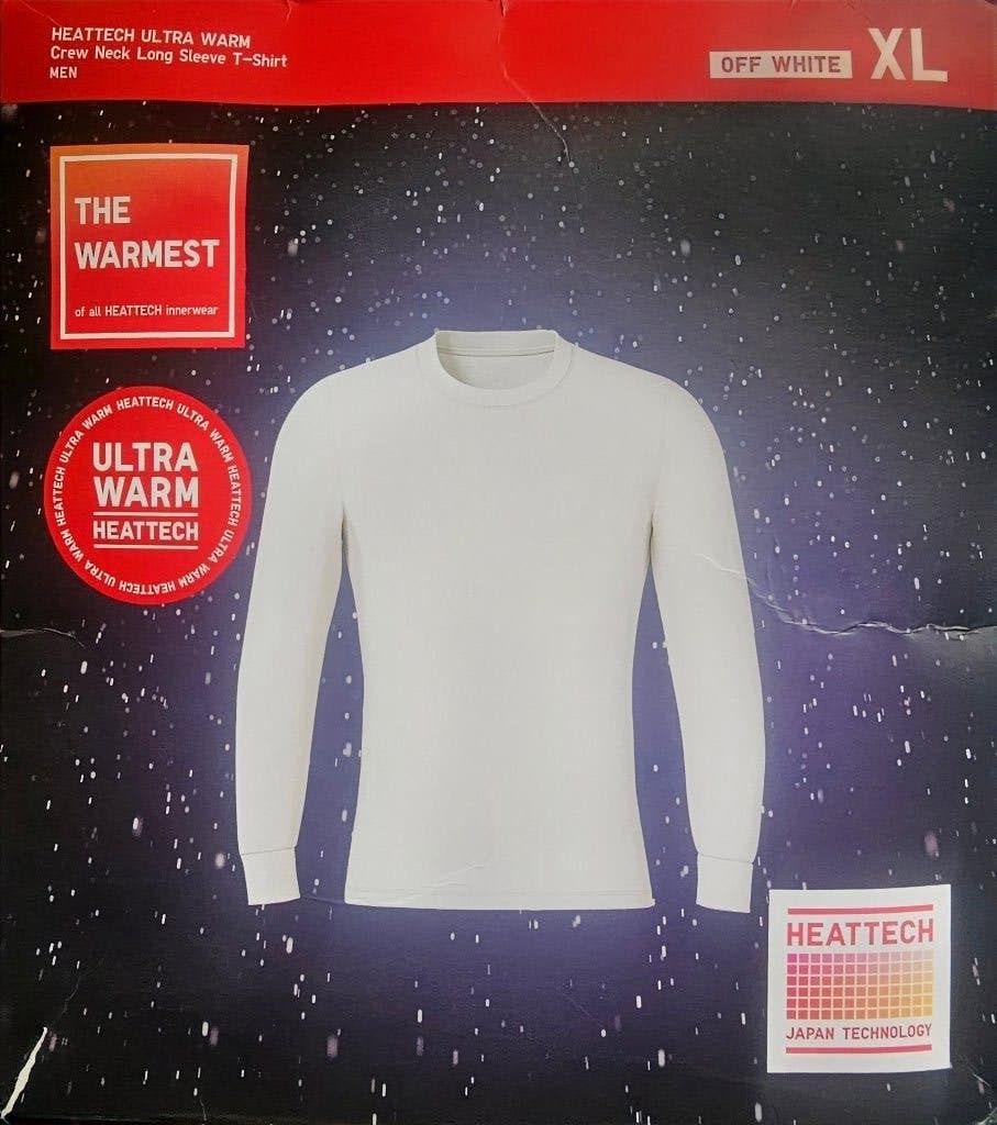 New Uniqlo Heattech Ultra Warm Long Sleeve T-Shirt, Ophalen, Uniqlo, Wit, Maat 56/58 (XL)