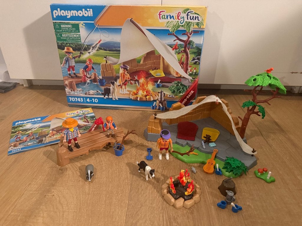 playmobil 70743 Kampeertocht + doos, Gebruikt, Complete set, Overige typen, Family fun