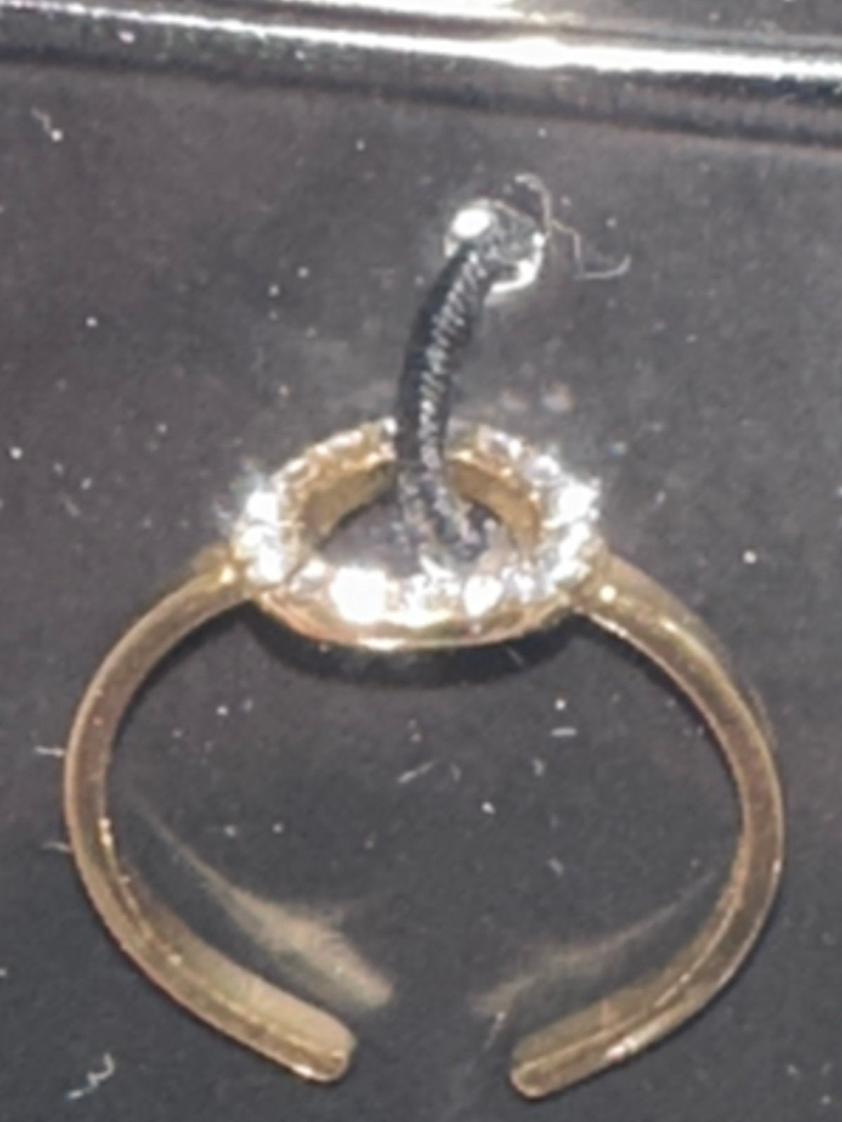 Verstelbare ring met Swarovski kristallen, Sieraden, Tassen en Uiterlijk, Ringen, Met kristal, IJzer of Staal, Nieuw, Ophalen of Verzenden