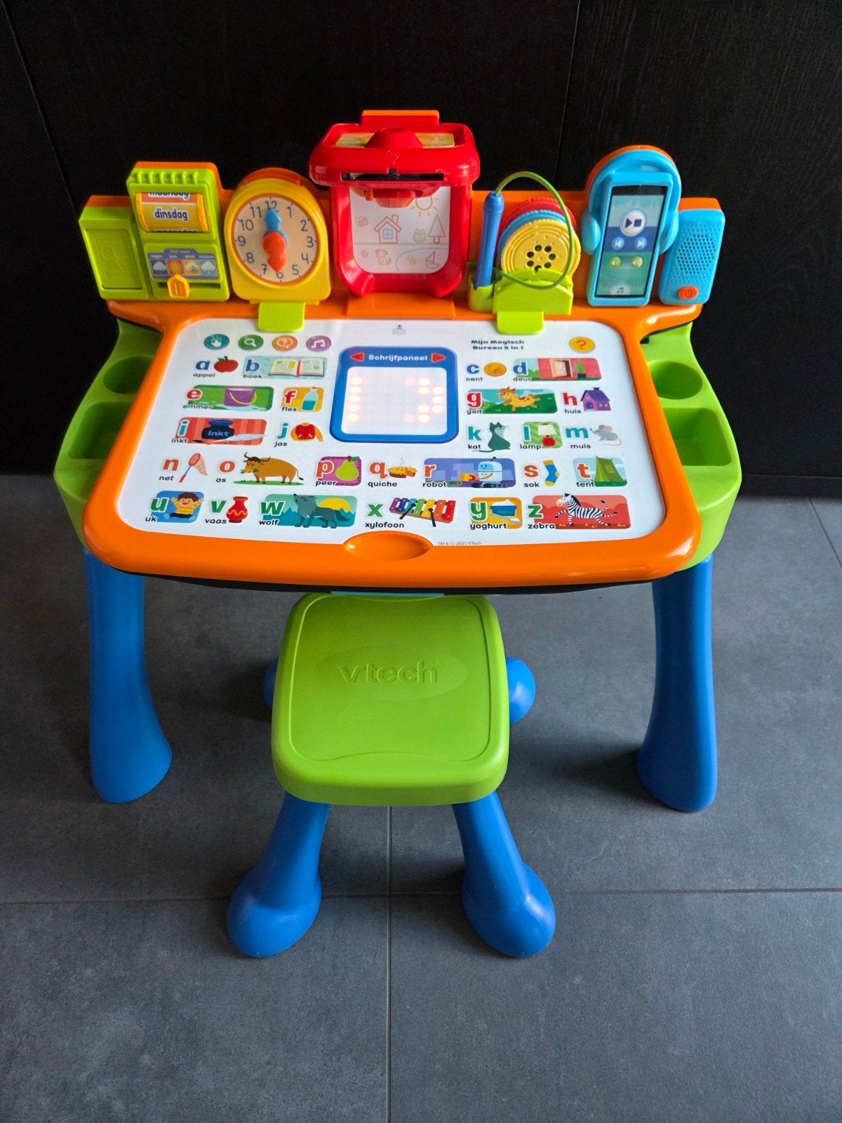 VTech Magische Leer- en Activiteitentafel, Ophalen, Zo goed als nieuw, Taal en Lezen, Met licht