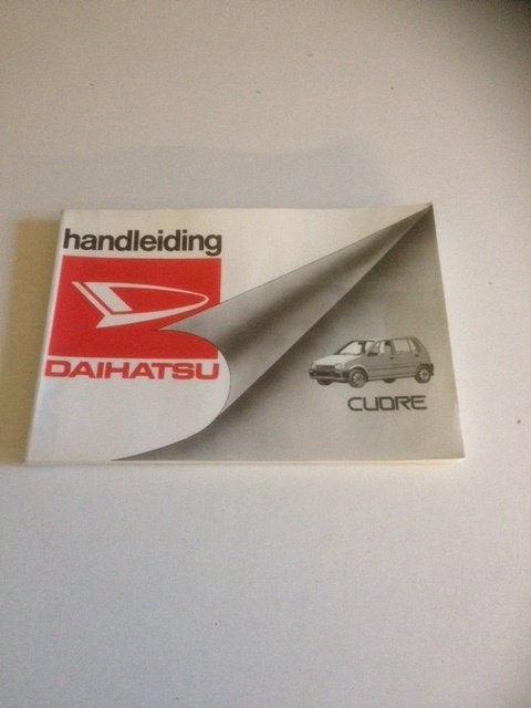 Handleiding Daihatsu Cuore   1990  NL, Ophalen of Verzenden