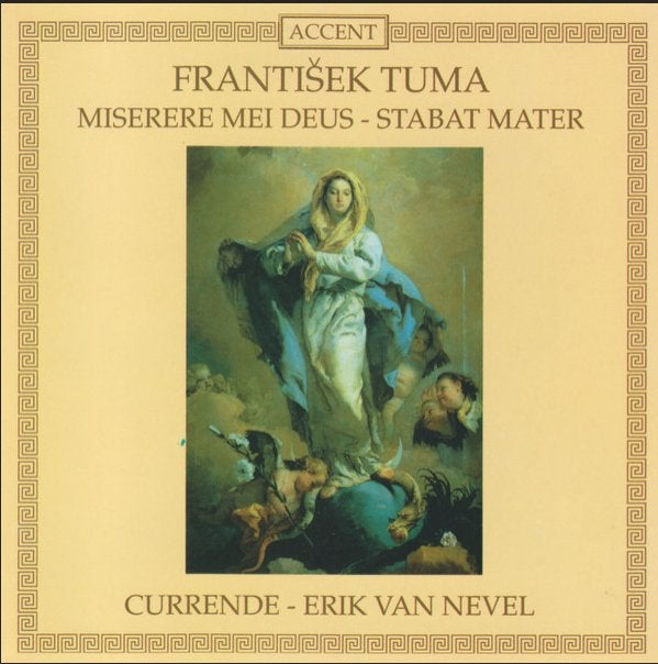 Tuma: Miserere - Stabat Mater - Currende/Van Nevel, Ophalen of Verzenden, Barok, Zo goed als nieuw, Vocaal