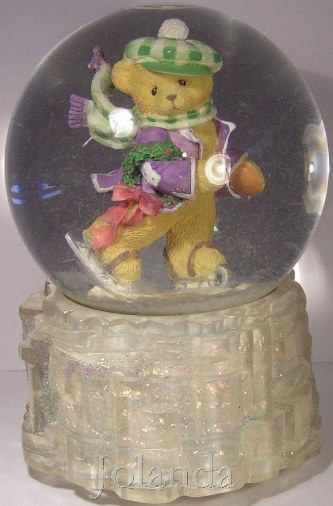 Cherished Teddies Muziekdoos / Waterglobe Adam, Ophalen of Verzenden, Zo goed als nieuw, Beeldje, Cherished Teddies