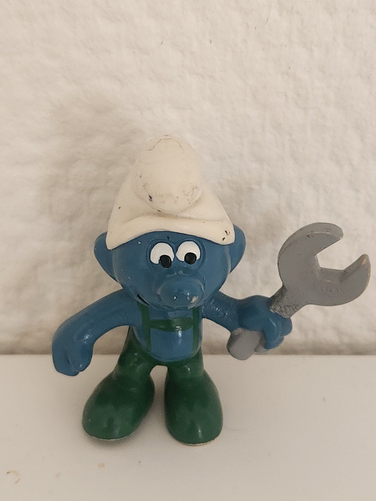 Peyo - Monteur smurf, Ophalen of Verzenden, Gebruikt, Overige Smurfen, Poppetje, Figuurtje of Knuffel
