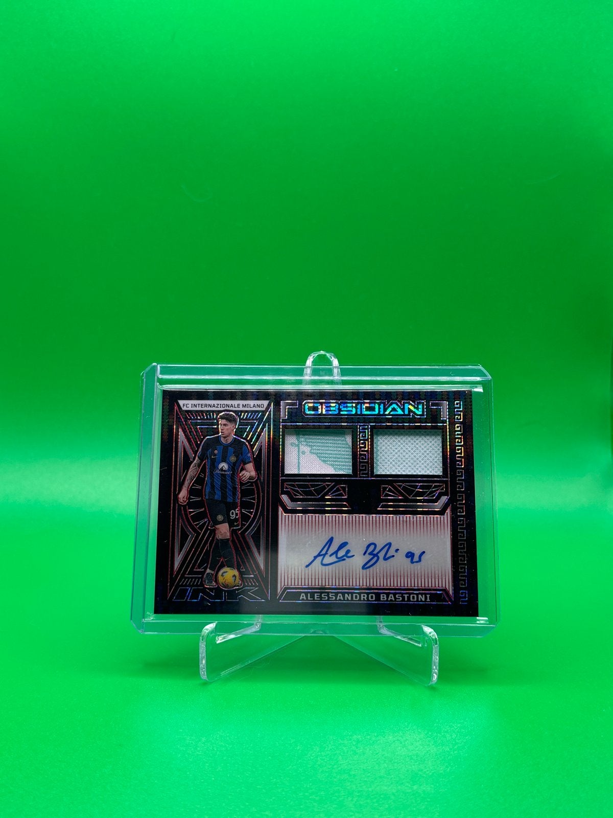 Alessandro Bastoni Panini Dual Patch Autograph /49 23/24, Ophalen of Verzenden, Nieuw, Buitenlandse clubs, Spelerskaart