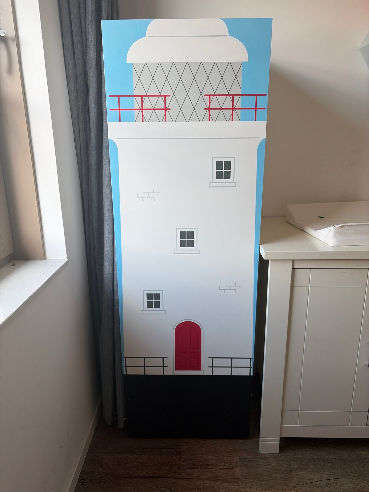Kledingkast met vuurtoren design, Ophalen, Minder dan 50 cm, Gebruikt, 150 tot 200 cm