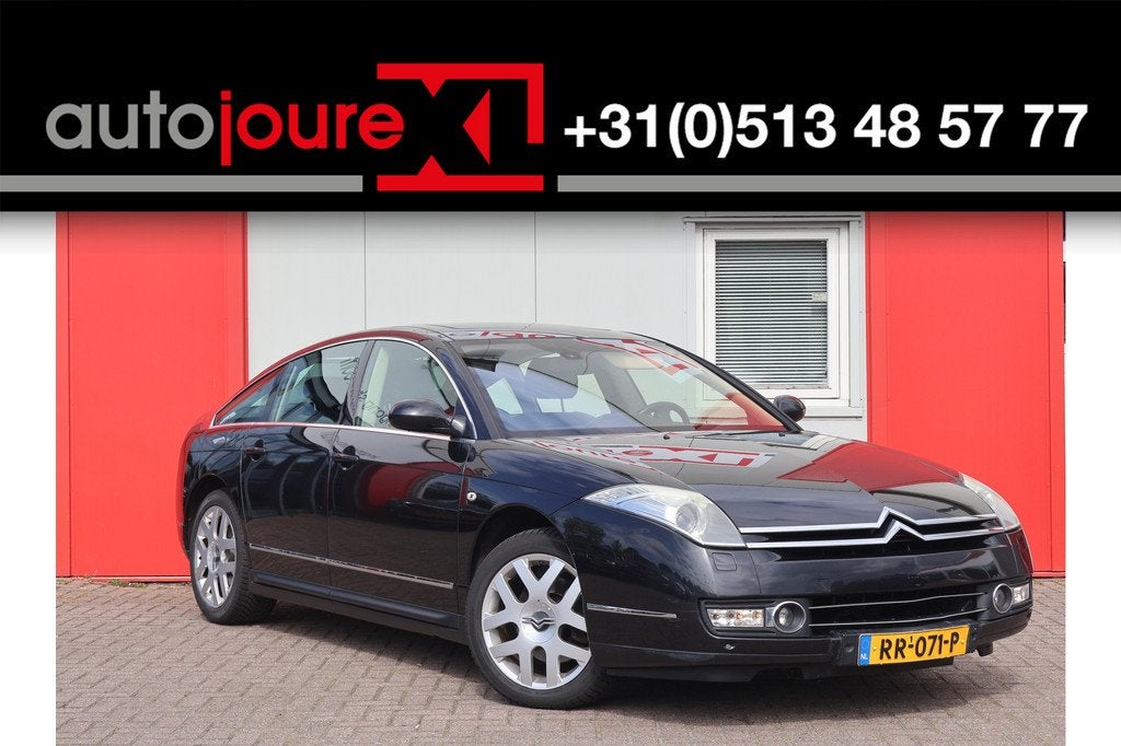 Citroën C6 2.7 HdiF V6 Exclusive | Schuifdak | (bj 2007), Auto's, Citroën, Gebruikt, Zwart, C6, Bi-Xenon koplampen