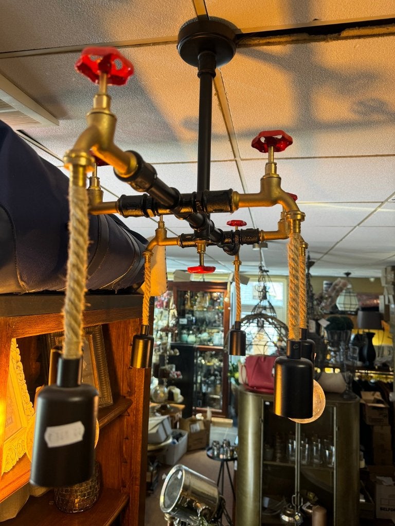 Uniek design industriële hanglamp – stoere lamp waterleiding, Wilms, Nieuw, Metaal, Industrieel