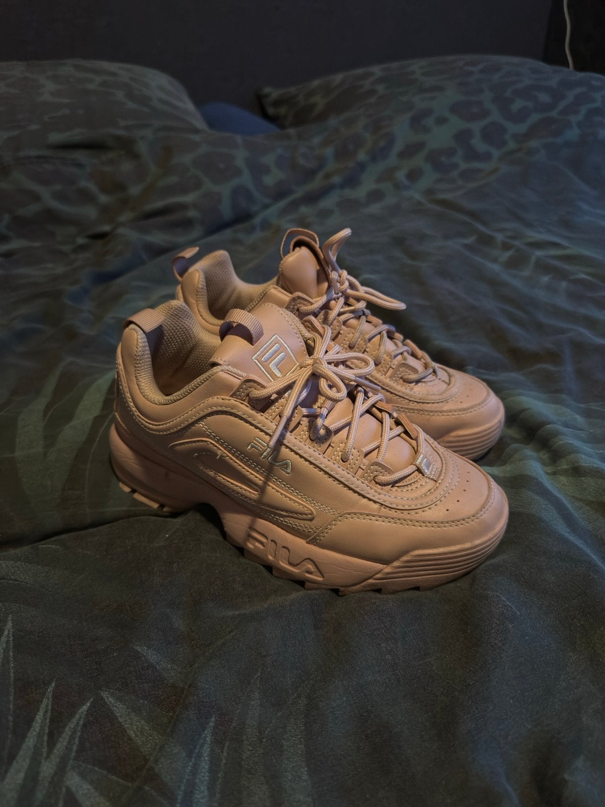 Fila Disruptor sneakers - Lichtroze - Maat 37.5, Ophalen of Verzenden, Gedragen, Roze, Sneakers of Gympen