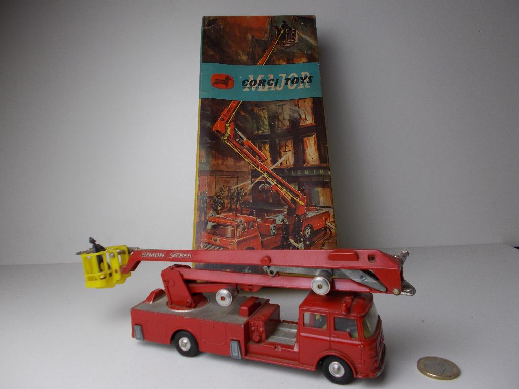 1964 Corgi MajorToys 1127 SIMON SNORKEL + ORIG. DOOS! (-D-)