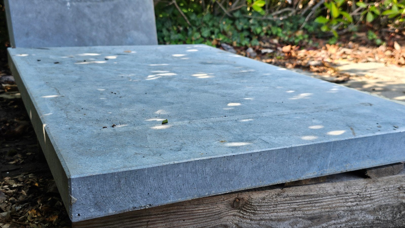 2 Blauwsteen Arduin Tabletten, keukentablet, tafel, tuin, Huis en Inrichting, Ophalen, Gebruikt, Blauw, 100 tot 150 cm