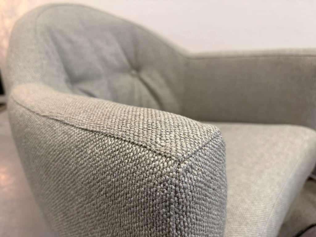 2 Leolux Carabas Fauteuil Nomad Stof Design stoel Grijs, Leolux, Info@leolux.nl, Nieuw, 75 tot 100 cm