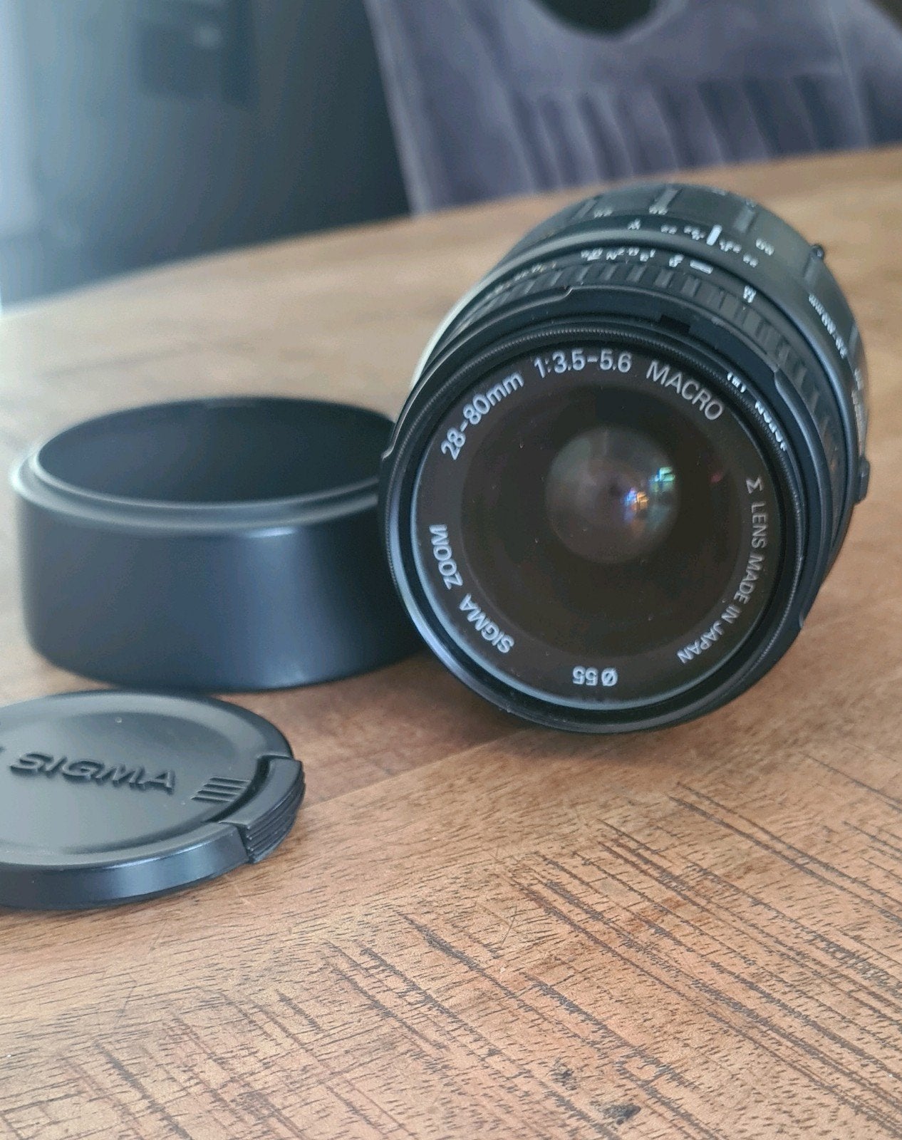 Sigma lens 28-80 mm 1:3.5 - 5,6 + zonnekap  bieden vanaf €65, Ophalen, Telelens