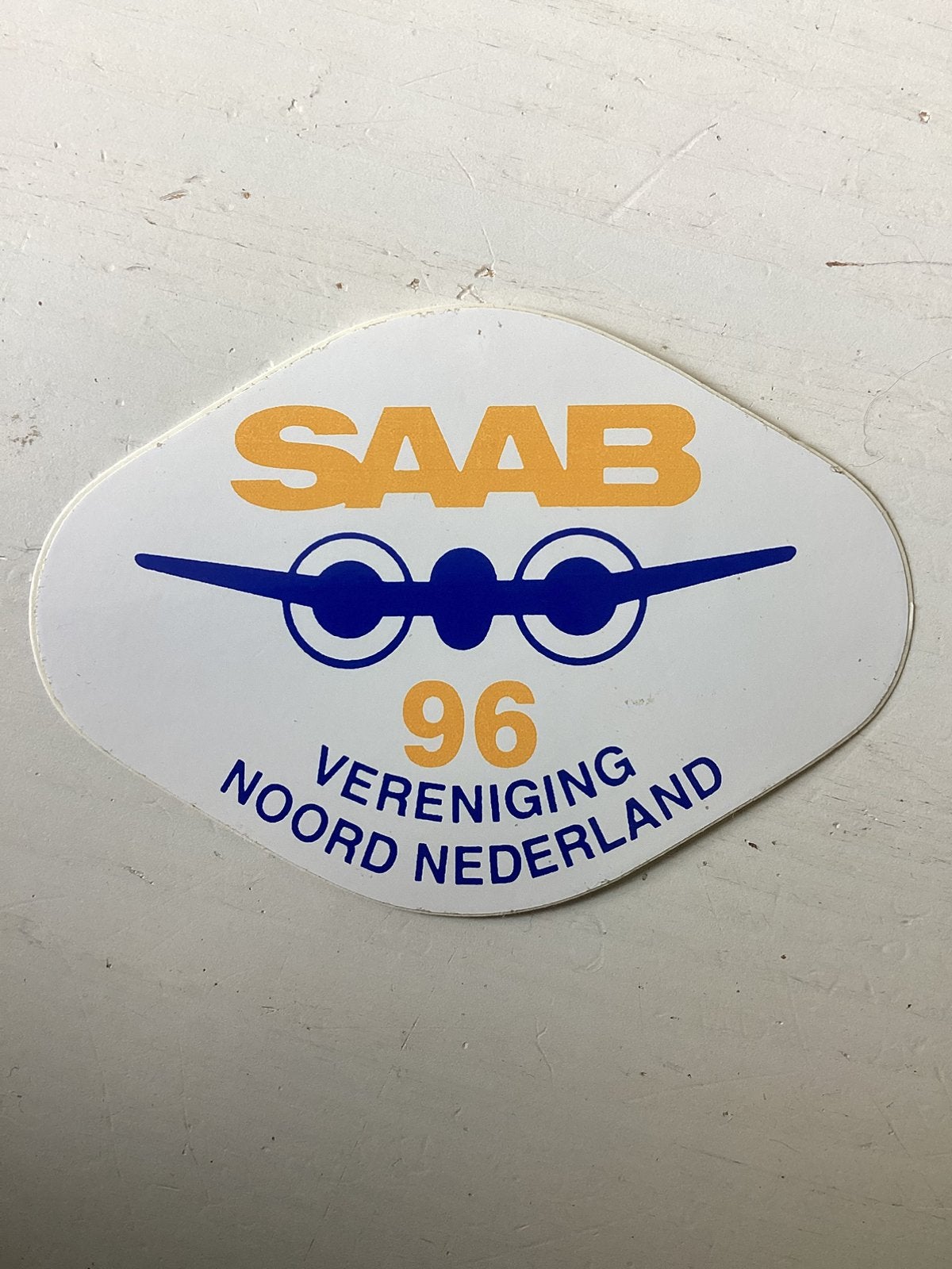 Sticker SAAB Vereniging Noord Nederland, Verzamelen, Verzenden, Zo goed als nieuw, Auto of Motor
