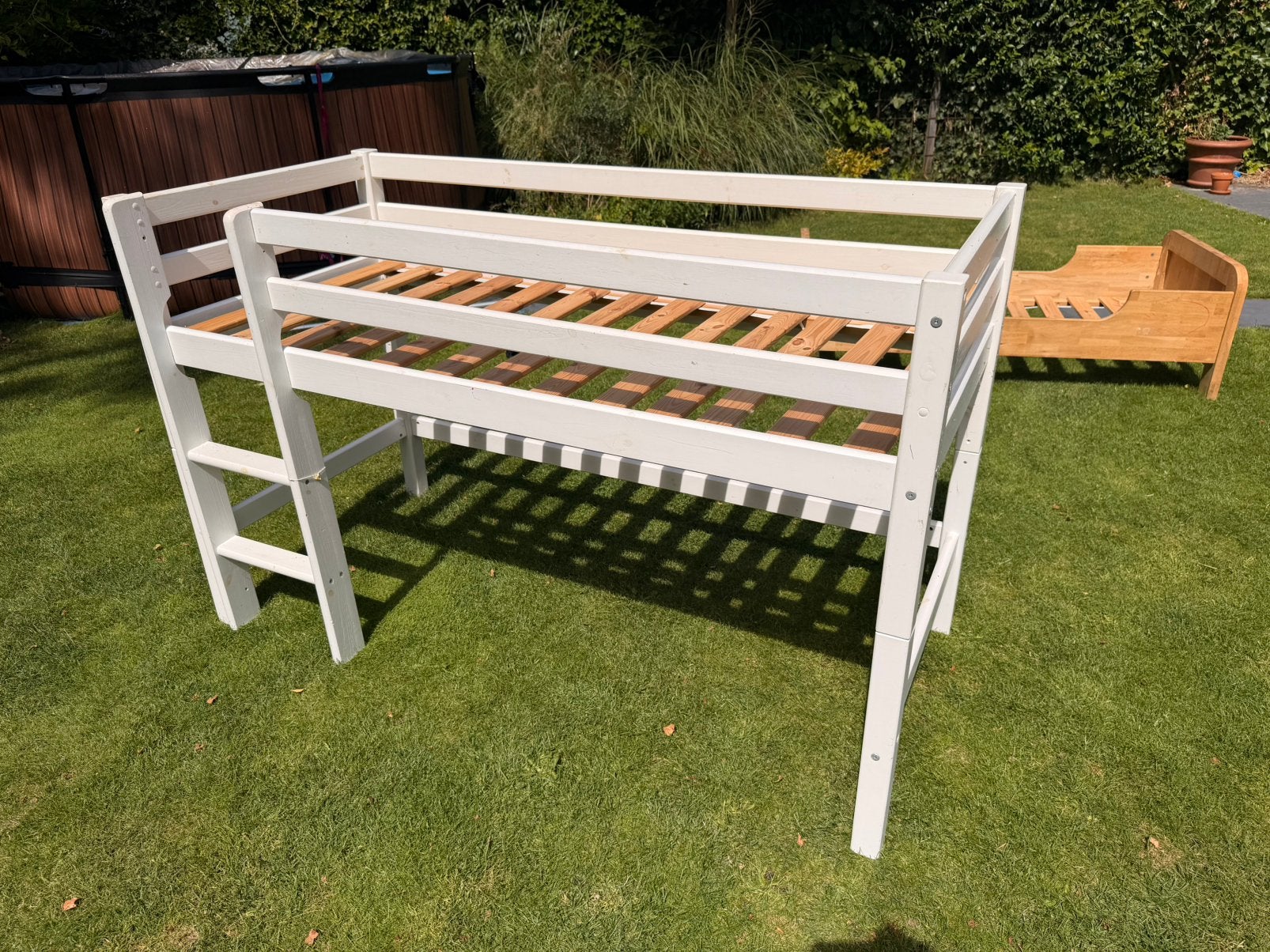 Kinderbed hoog of laag, Ophalen, Gebruikt, Halfhoogslaper
