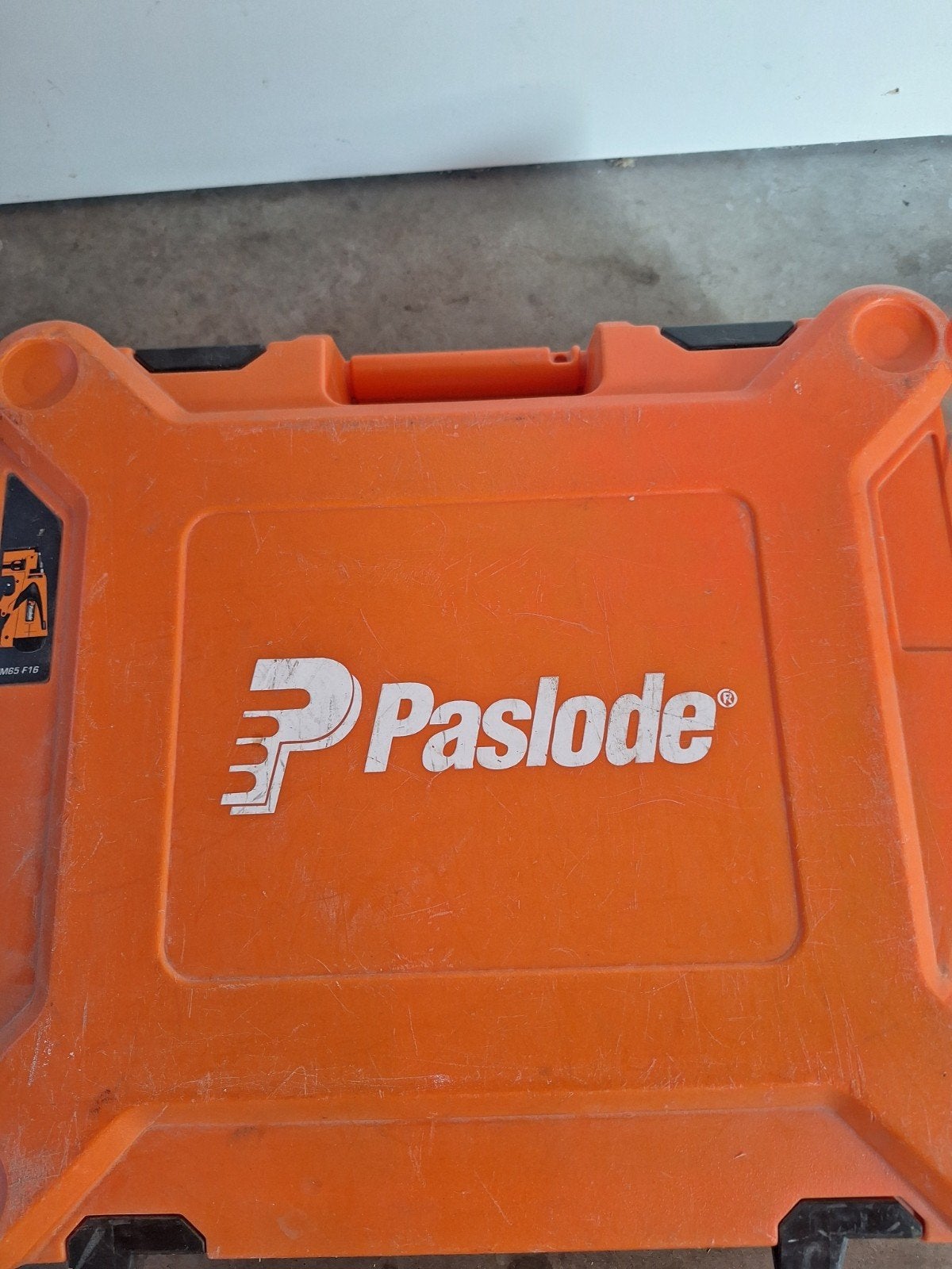 Paslode IM65 F16 tacker met toebehoren, Ophalen, Gebruikt, Tacker/nietmachine, Overige merken