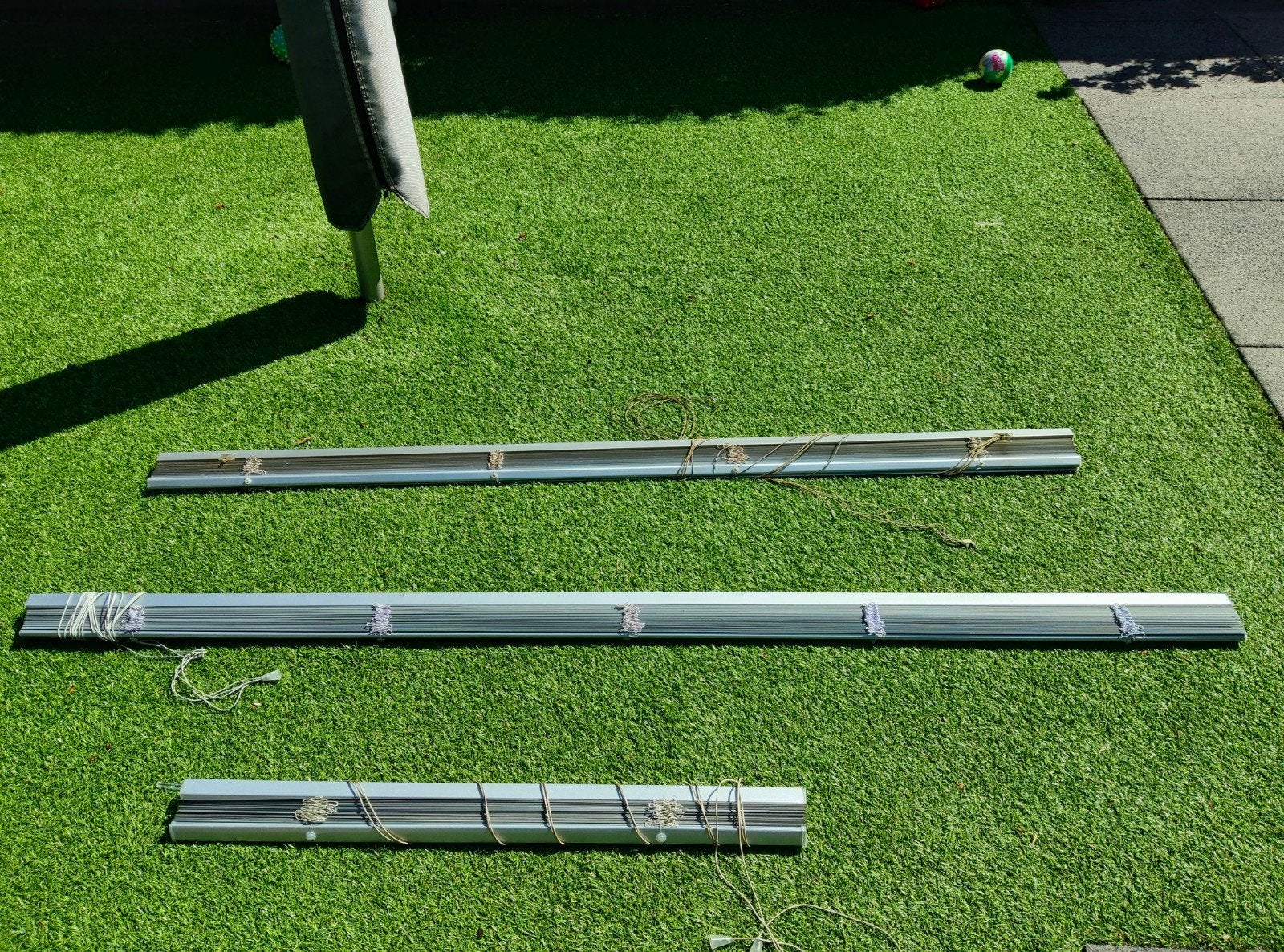 Luxaflex 3 stuks
180 X 180
160 X 180
80 X 175
Kleur aluminiu, Luxaflex, Ophalen of Verzenden