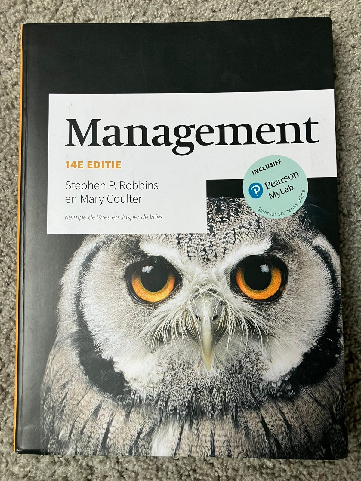 Management 14e editie - S.P. Robbins en M. Coulter, Boeken, Ophalen of Verzenden, Zo goed als nieuw, Overige niveaus, Nederlands