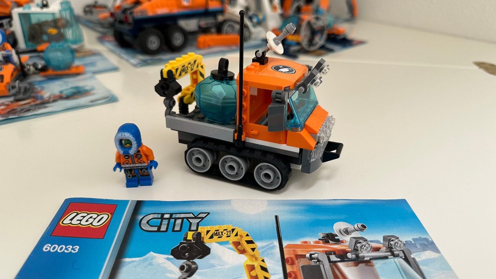 LEGO City Arctische rupsvoertuig 60033 met minifiguur, Lego, Ophalen of Verzenden, Compleet, Complete set