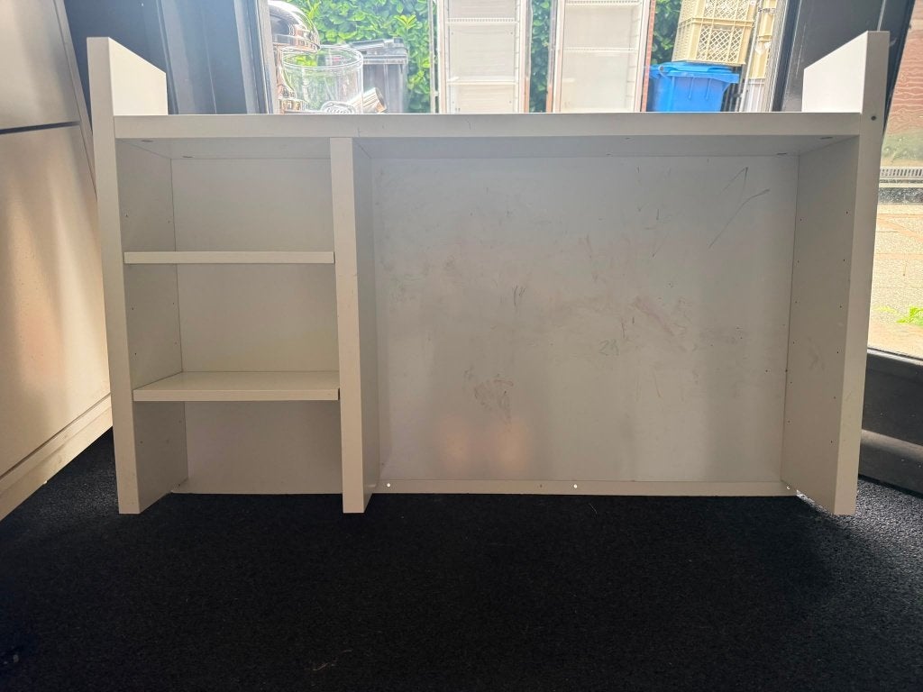 IKEA Micke bureau-opzetstuk wit met whiteboard/magneetbord, Ophalen, Gebruikt, IKEA, 65 cm