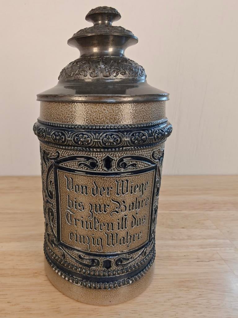 Duitse bierpul Hauber & Reuther (HR) model 246 - ca. 1900, Ophalen of Verzenden