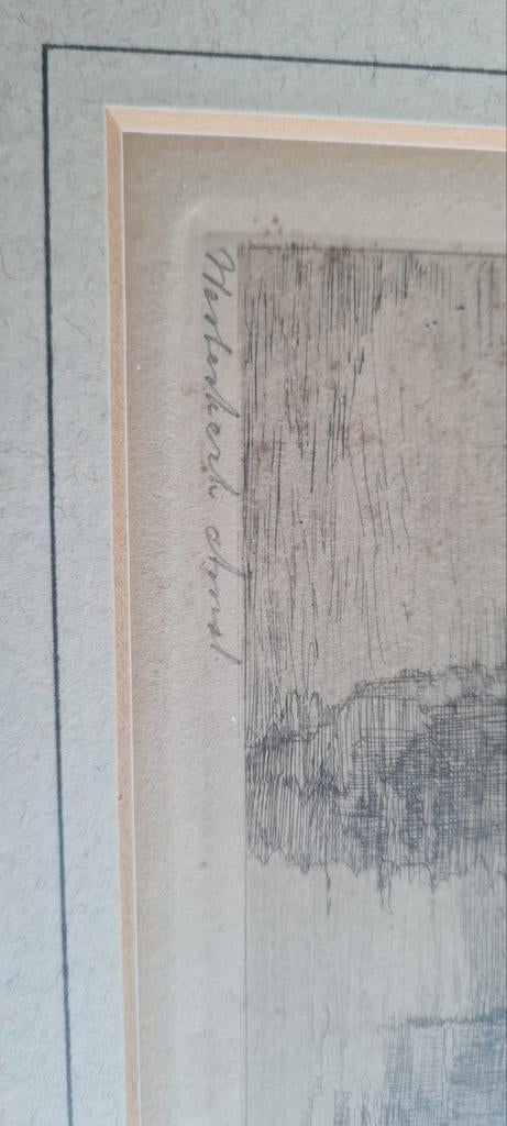 Johannes Josseaud - Westerkerk Amsterdam (1925) - Ets, Antiek en Kunst, Kunst | Etsen en Gravures, Ets, Stadsgezicht, 1900 - 1949
