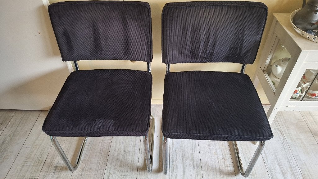 eetkamerstoelen, Ophalen, Twee, Zwart, Zo goed als nieuw