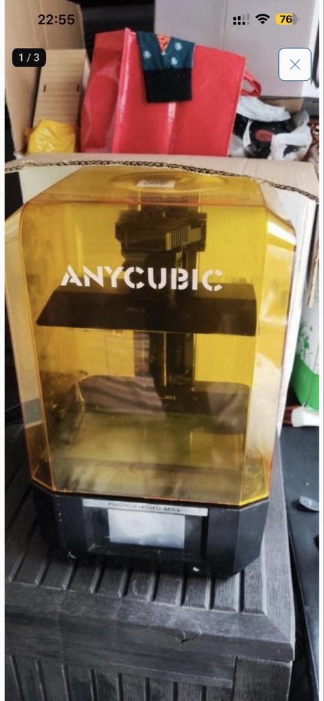 Anycubic Photon Mono M5s 3D printer met accessoires, Computers en Software, 3D Printers, Ophalen, Zo goed als nieuw, Resin/Hars