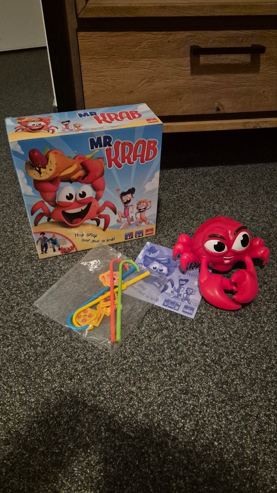 Mr. Krab interactiefspel, Drie of vier spelers, Ophalen of Verzenden, Gebruikt
