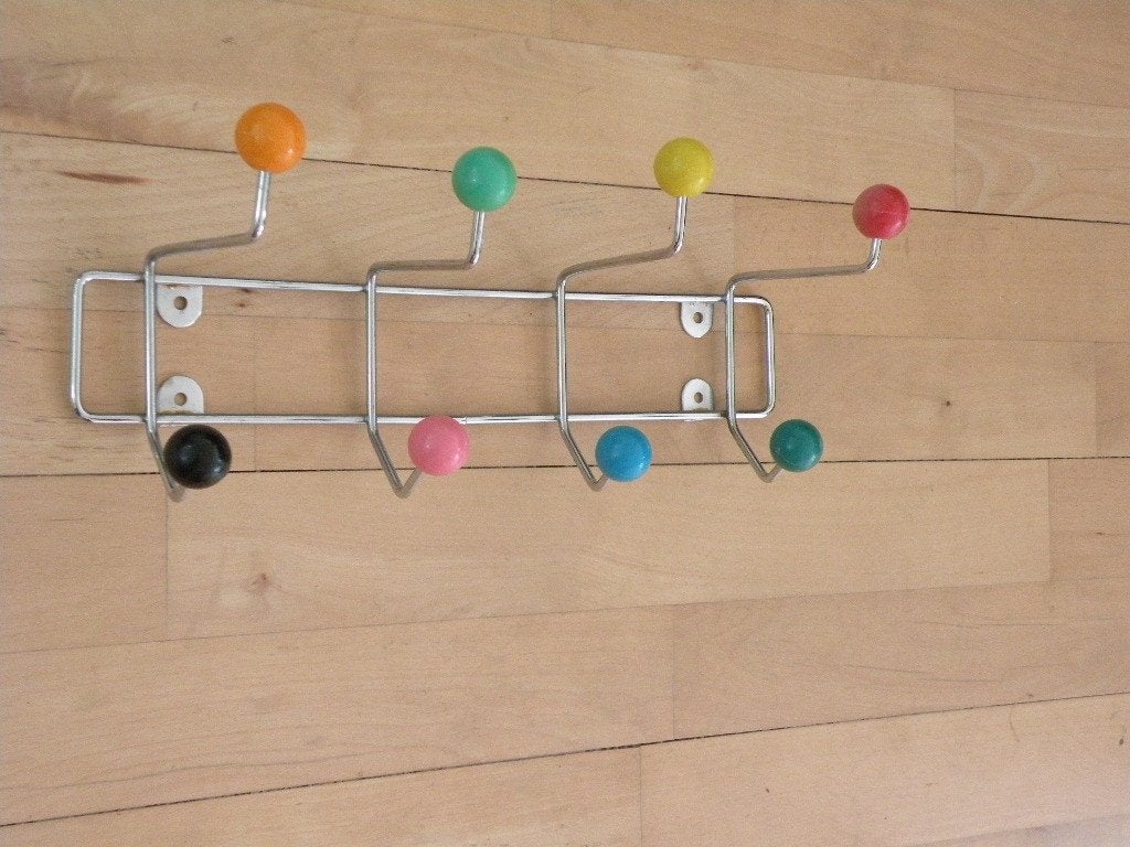 Kapstokje met gekleurde bolletjes. Als nieuw, Ophalen of Verzenden, Zo goed als nieuw, Kapstokje