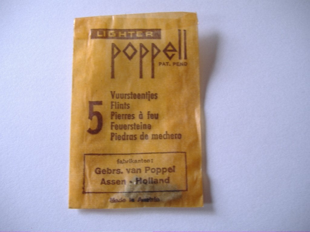 originele poppel vuurstenen, Verzamelen, Ophalen of Verzenden, Nieuw, Aansteker