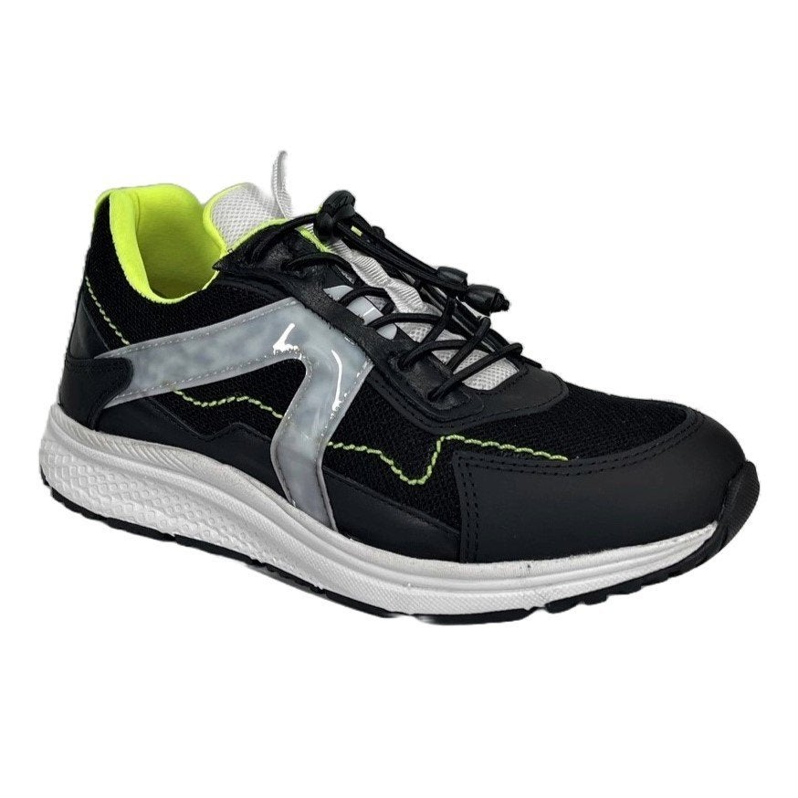 PIEDRO maat 37 vetersneaker zwart/wit/geel - SUPER SALE, PIEDRO, Verzenden, Schoenen, Nieuw