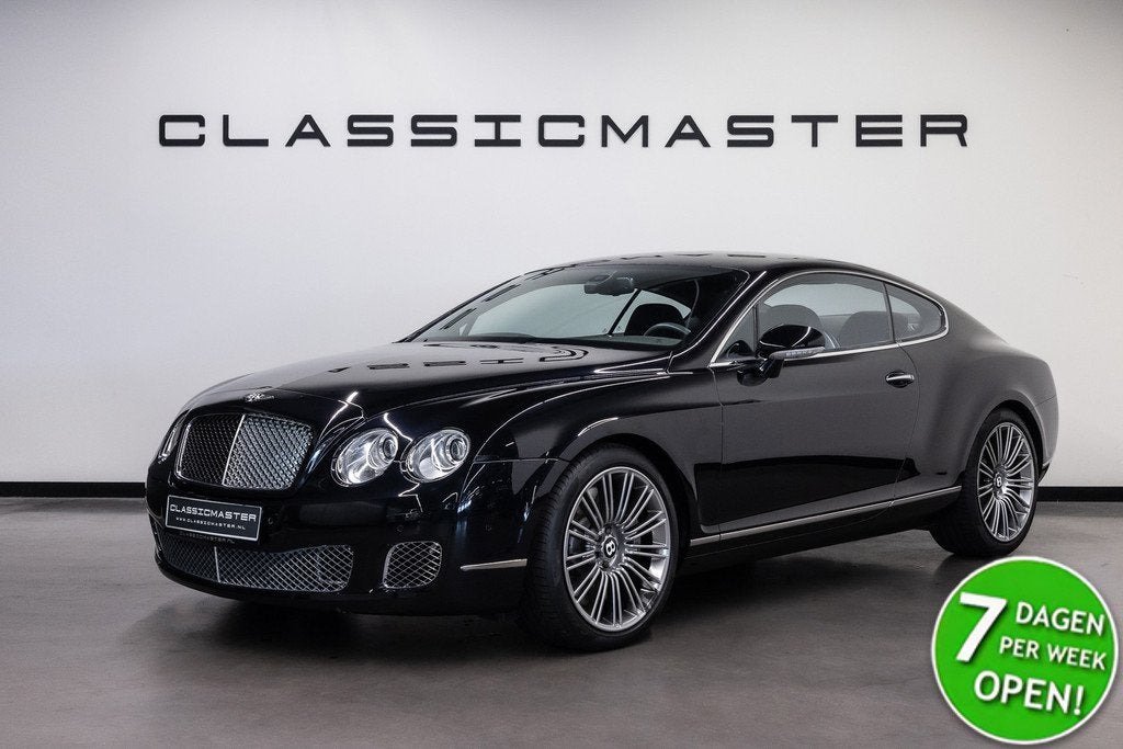 Bentley Continental GT 6.0 W12 Speed Bijtellingsvriendelijk, Auto's, Bentley, Automaat, Zwart, 12 cilinders, Zwart