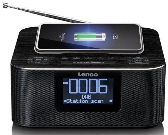 wekkerradio Lenco CR-650BK - Wekkerradio met DAB/FM, Ophalen of Verzenden, Zo goed als nieuw, Digitaal