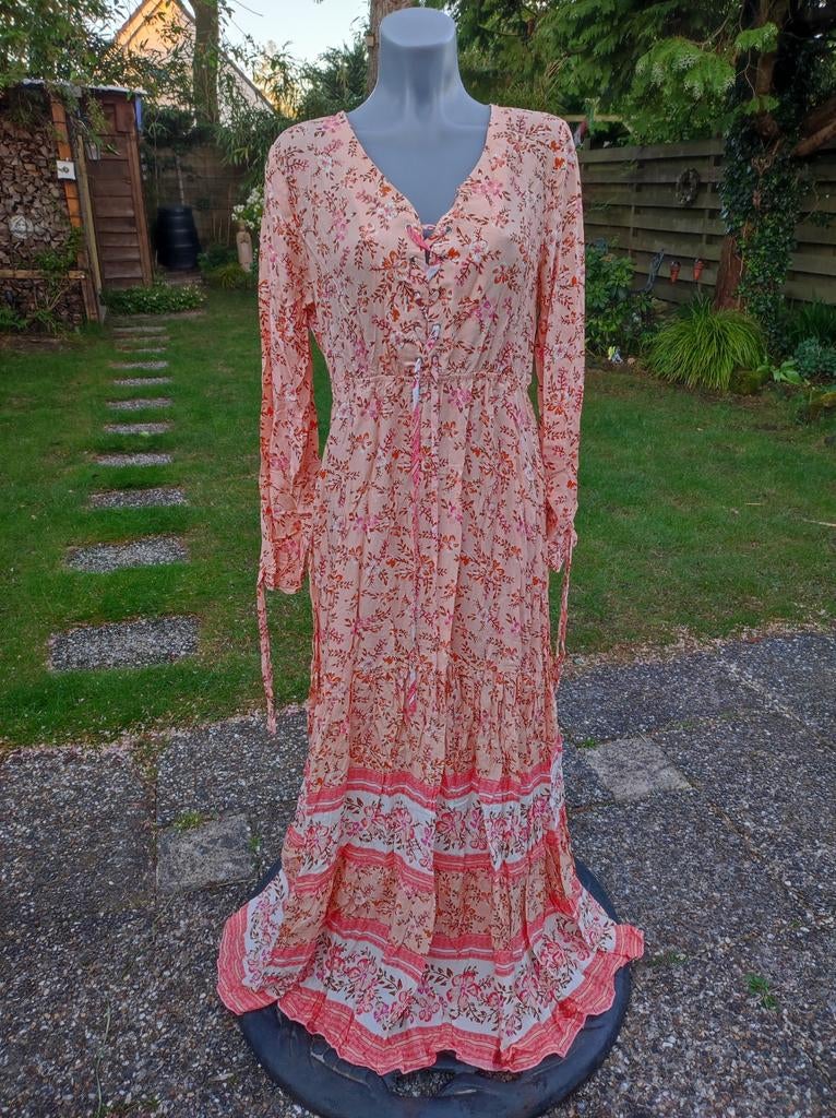 Viscose maxi jurk maat 44, Overige kleuren, Maat 42/44 (L), Nieuw, Ophalen of Verzenden