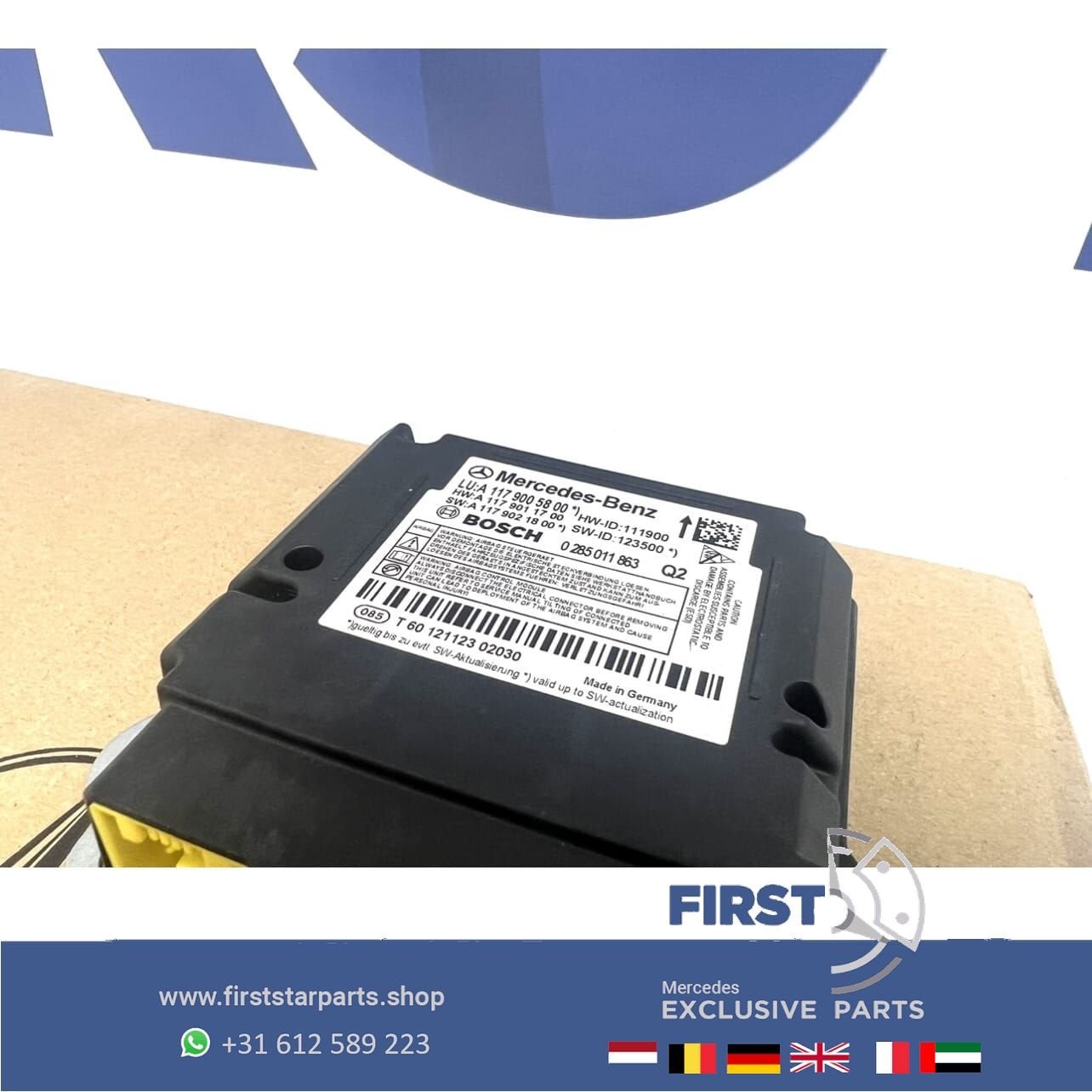 A1179005800 MERCEDES SRS AIRBAG MODULE W117 CLA W176 A W156, Auto-onderdelen, Gebruikt, -, Ophalen of Verzenden, -