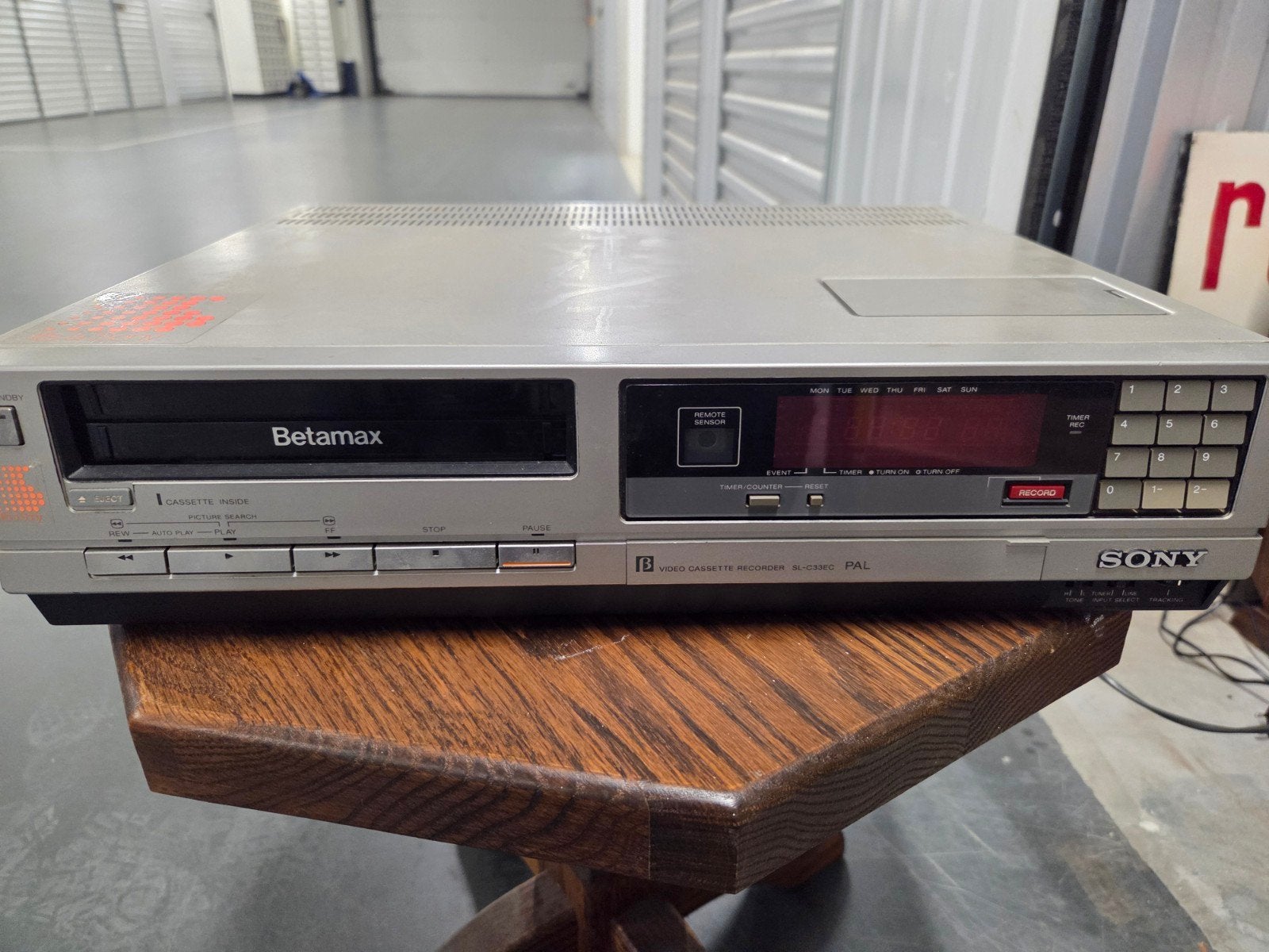 Sony Betamax SL-C33EC PAL Videorecorder - Vintage, Ophalen of Verzenden, Gebruikt, Betamax-speler of -recorder