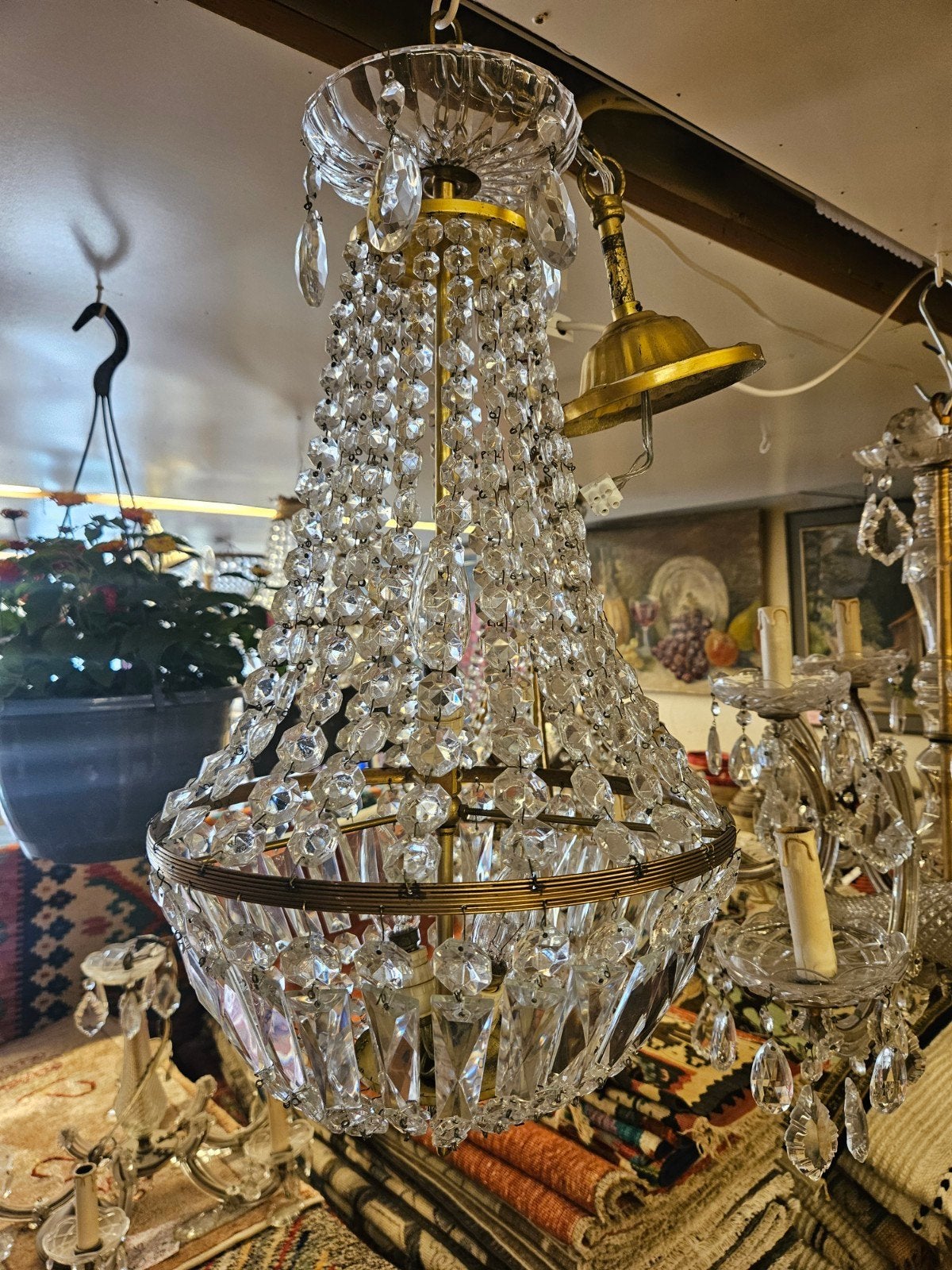 Antieke kristallen zakkroon, Ophalen of Verzenden