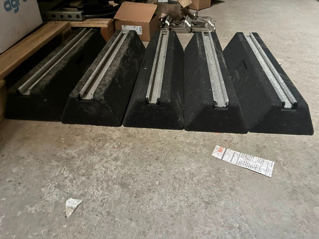 Rubber Montagebalk trillingsdempend 600x100x180 mm, 5 stuks, Ophalen, Overige typen