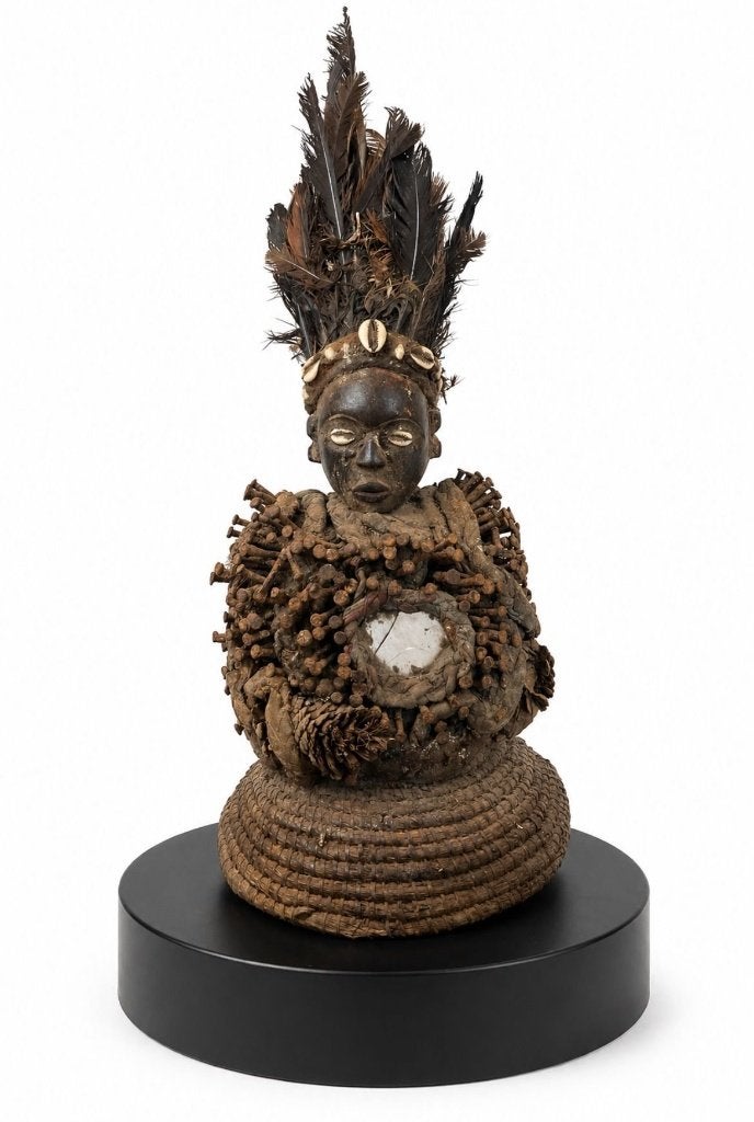 Machtbeeld van Kongo / Vili, Nkisi of Nkisi Nkondi 18e eeuw, Hout, Afrika, Ophalen of Verzenden, 60 cm