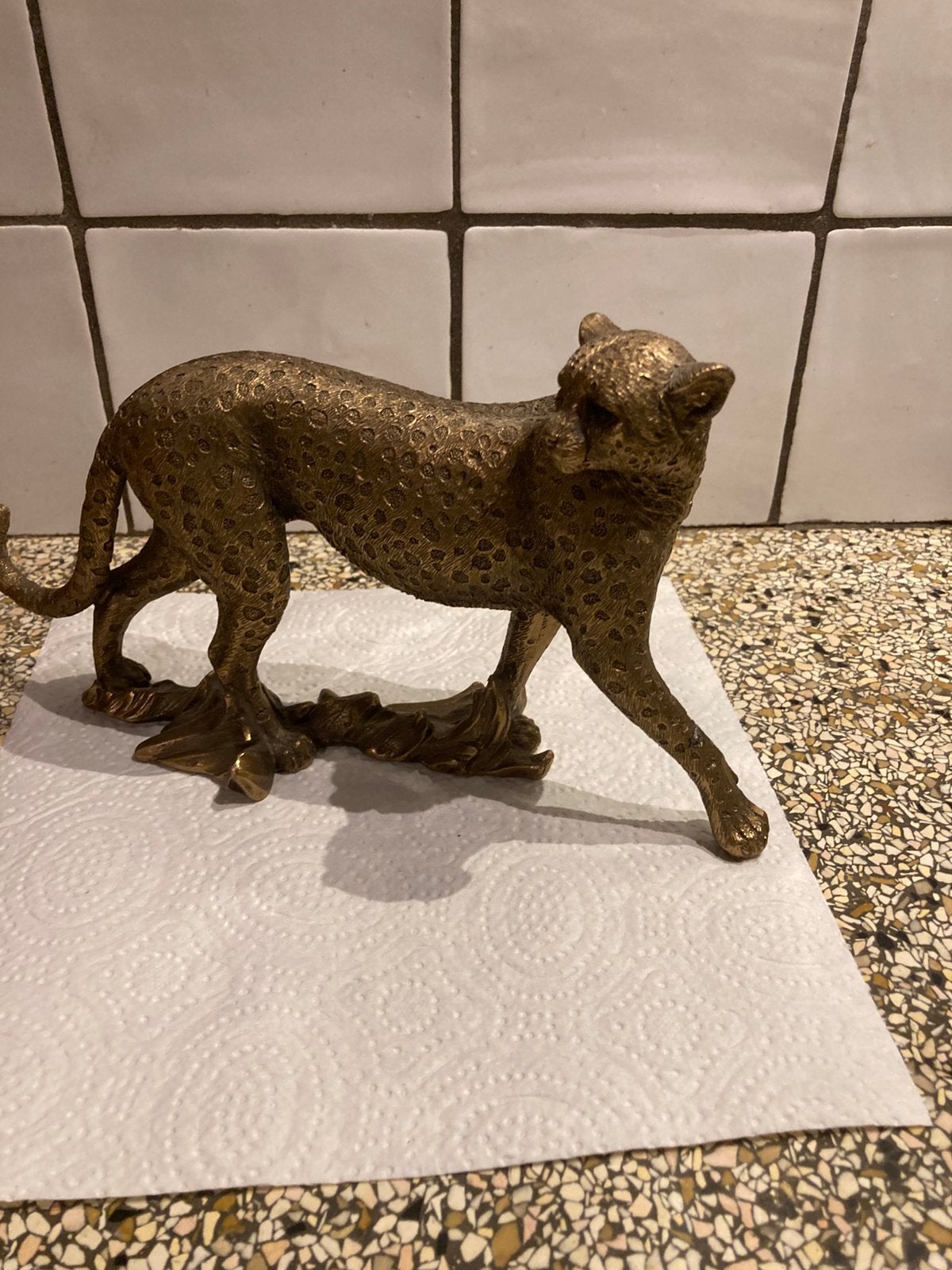 Mooie panter metaal, Ophalen of Verzenden, Zo goed als nieuw, Dier