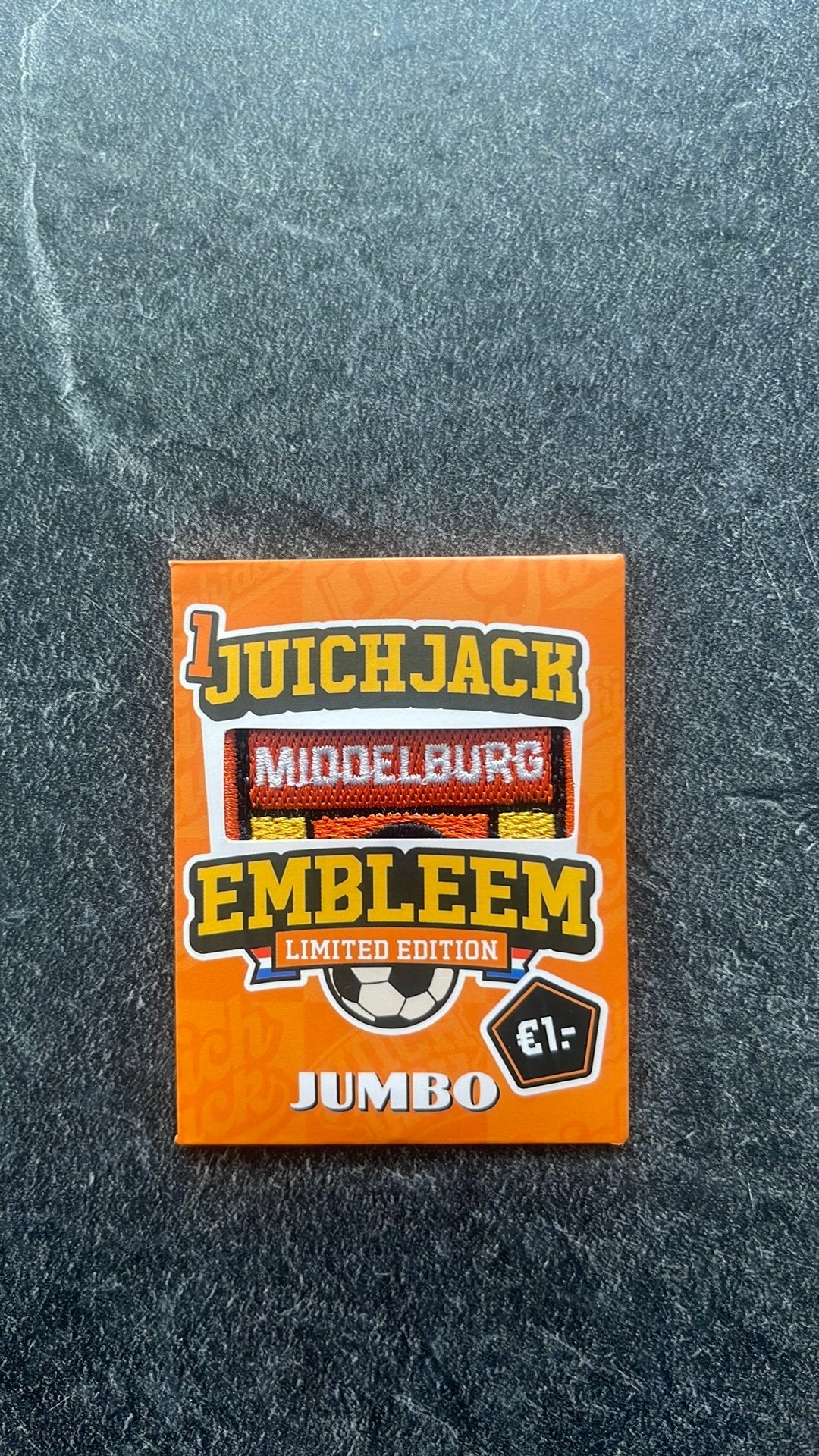 Jumbo juich embleem uit Zeeland: Middelburg, Hobby en Vrije tijd, Spaarzegeltjes, Verzenden, Winkel, Super of Benzinepomp, Zegels, Bonnen of Punten